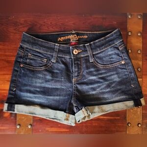 Arizona Jean Company Women's Blue Denim Cuffed Shorts